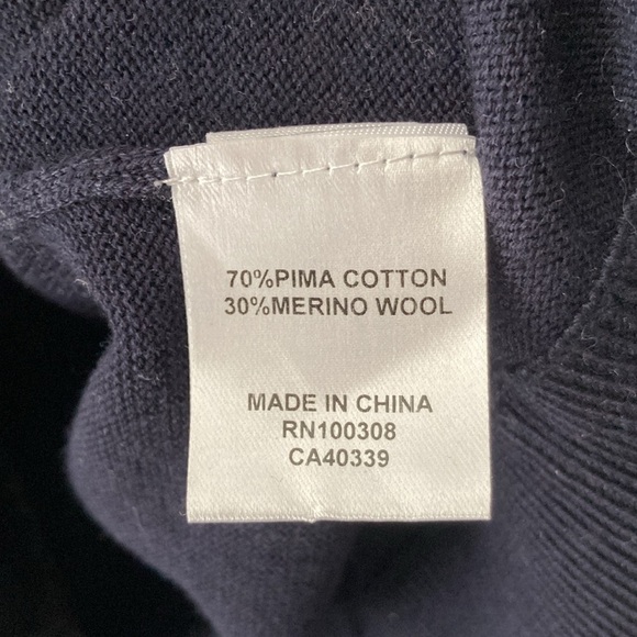 Peter Millar Men’s Sweater Size XL Pima Cotton Merino Wool Blend Top B17 - Picture 4 of 8